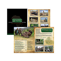 12-page, full-color African hunting safari catalog.