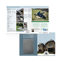 National product brochure for historic American slate quarry.
