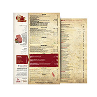 2-sided menu design helped lower a $20 million restaurant group's menu production costs by 75%.