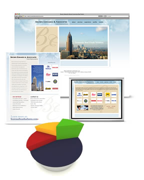 Rebranding, web design, photography, brochure design and visual slideshow presentation for a corporate real estate firm.